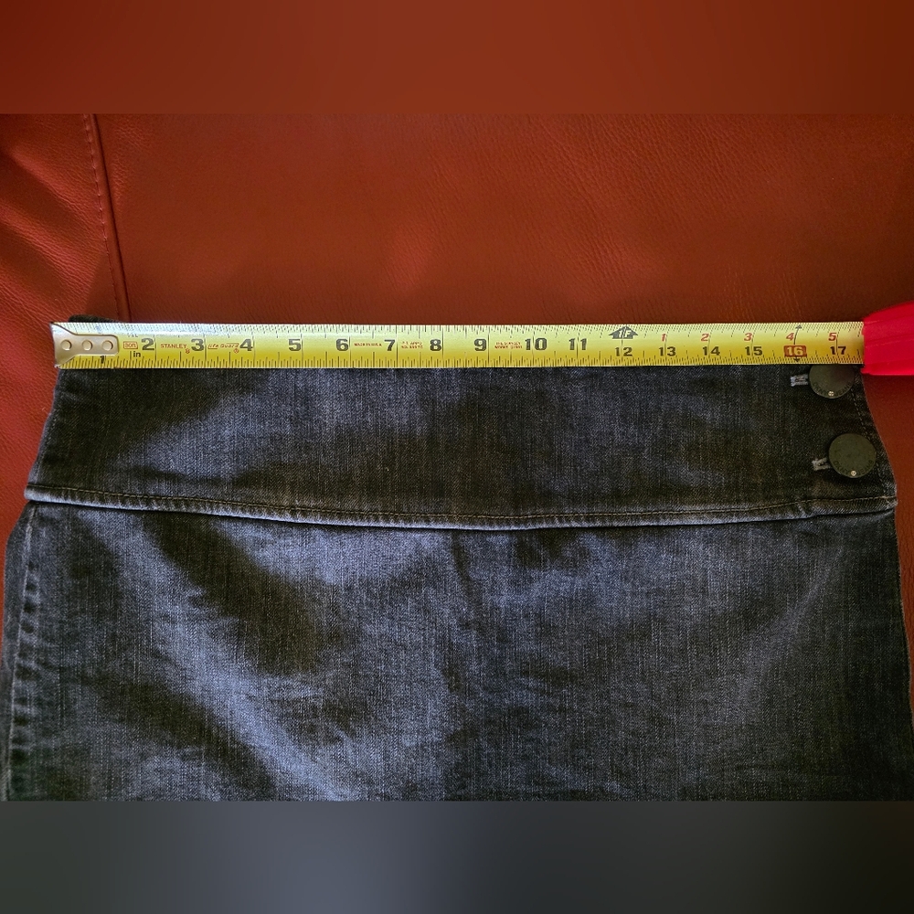 Y2K Vintage DKNY Black Jean Micro Skirt - Picture 6 of 7
